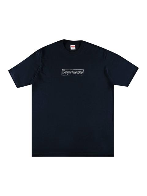 Supreme x KAWS Chalk Logo Tee 'Navy'