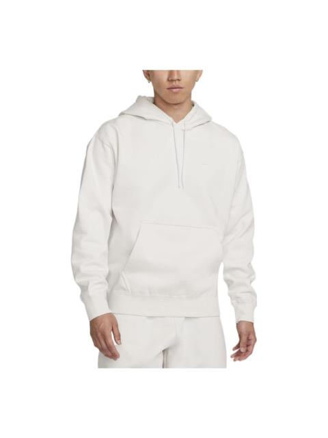 Nike Nike Solid Color Minimalistic Hooded Long Sleeves Hoodie Men's White DA0316-030