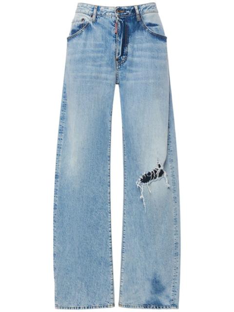 Big fit cotton denim jeans