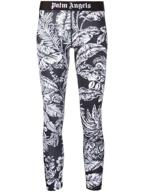 Palm Angels Jungle Parrots stretch leggings