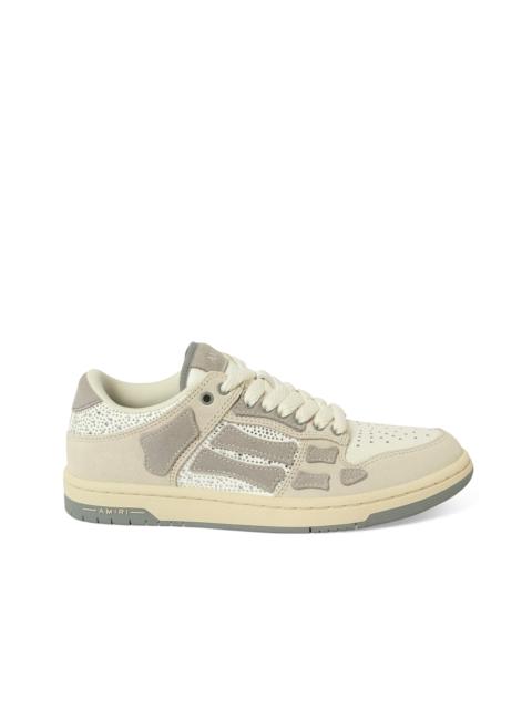 AMIRI Crystal Suede Skeleton Top Low Sneaker in Birch