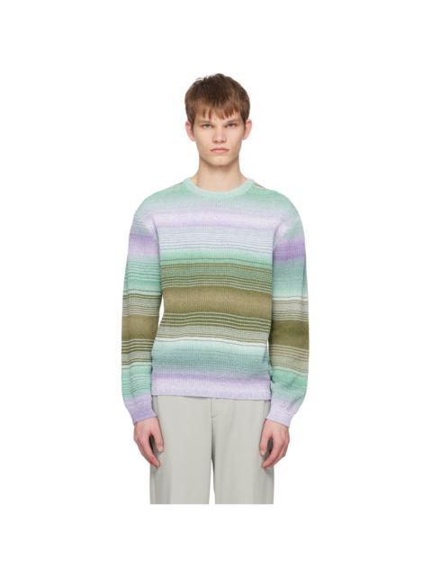 SOLID HOMME Multicolor Striped Sweater