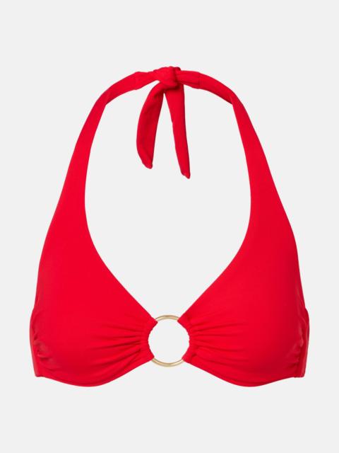 MELISSA ODABASH Brussels ring-detail bikini top