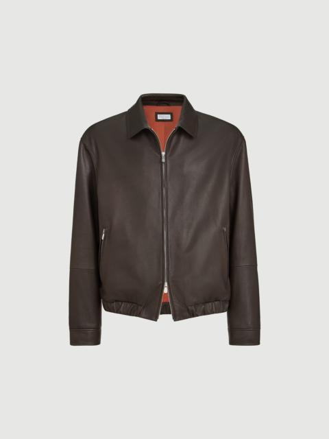 Brunello Cucinelli Nappa leather outerwear jacket