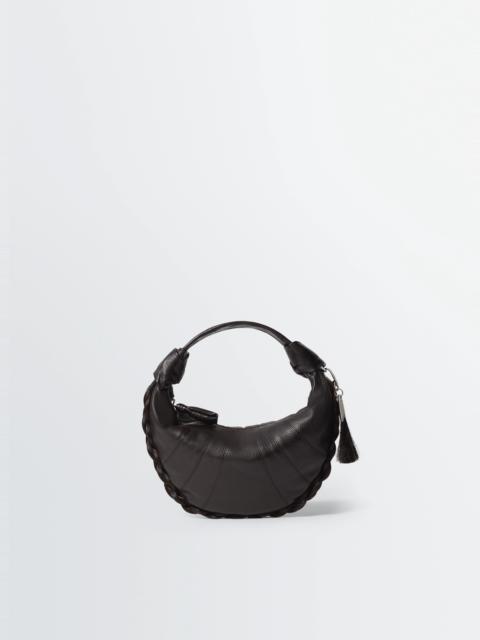Lemaire MINI FORTUNE CROISSANT BAG IN LEATHER AND HORSEHAIR