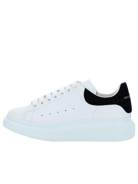 Alexander McQueen Alexander McQueen Oversized Sneaker 'Black Embossed Suede Crocodile' 625162WHZ4K9061