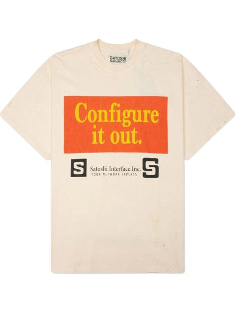 SATOSHI NAKAMOTO Configure T-Shirt "White" SAT029