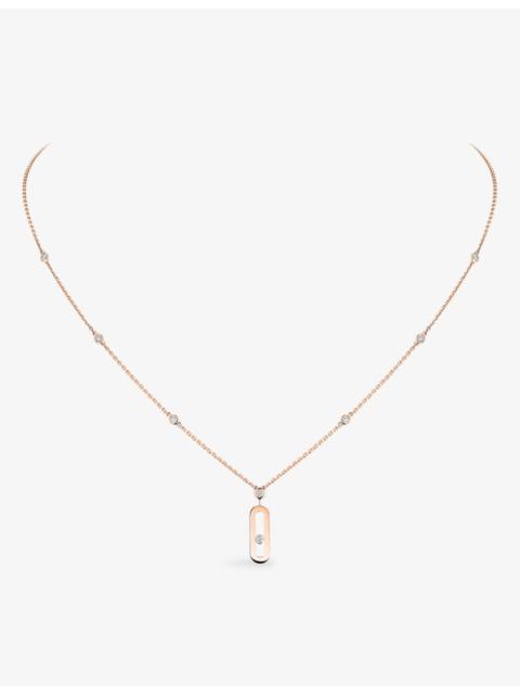 MESSIKA Move Uno 18ct rose-gold and diamond necklace