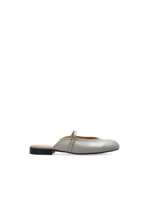 FURLA Etoile strap-detail leather mules