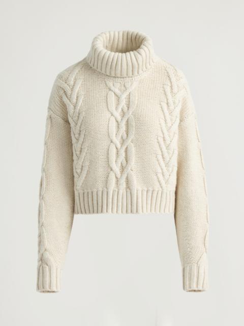 Kanuk Nevis Cable Knit Cropped Sweater