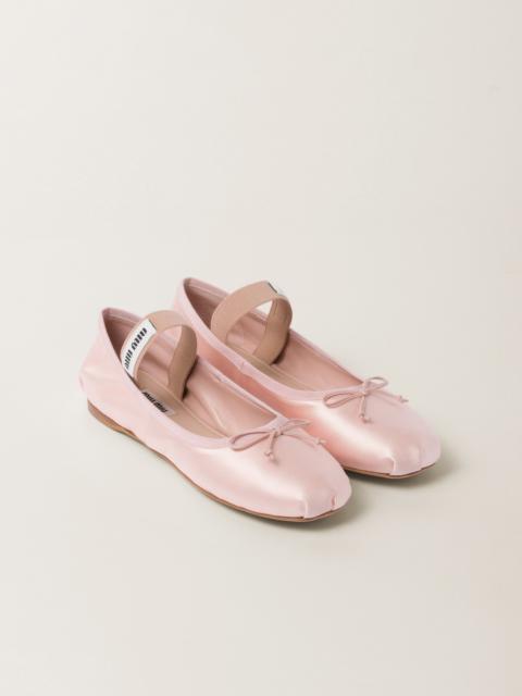 Satin ballerinas