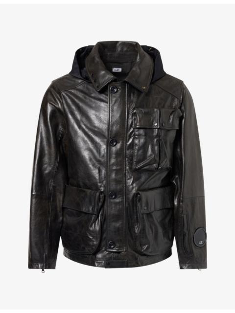 C.P. Company Millie Goggle-Hood Leather Jacket
