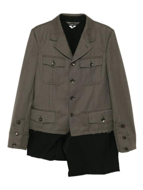 Comme des Garçons Homme Plus button-up layered jacket