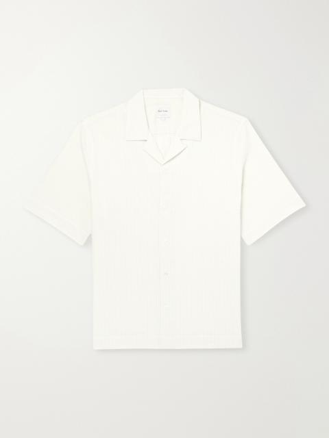 Paul Smith Camp-Collar Striped Cotton-Seersucker Shirt