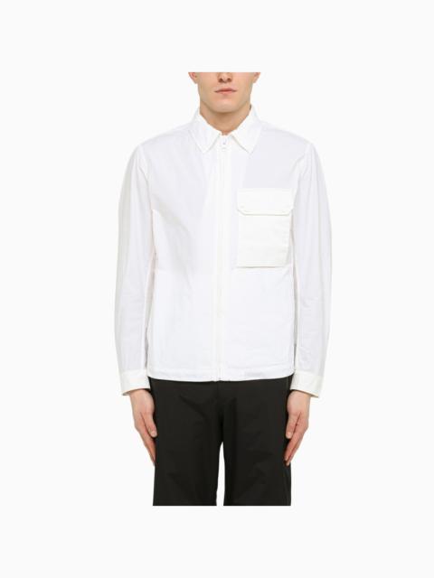 Ten C White shirt with zip