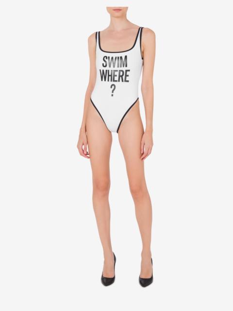 Moschino SWIM WHERE? ONE-PIECE SWIMSUIT