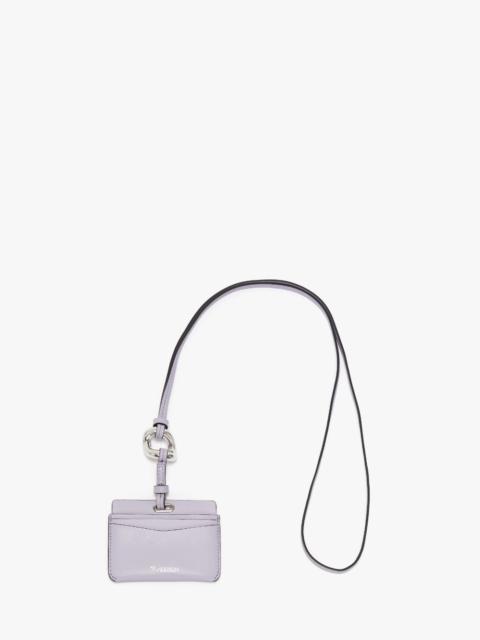 JW Anderson LEATHER CARDHOLDER WITH CHAIN LINK STRAP