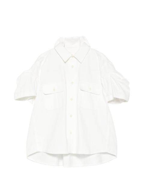 sacai chest-pockets short-sleeve shirt
