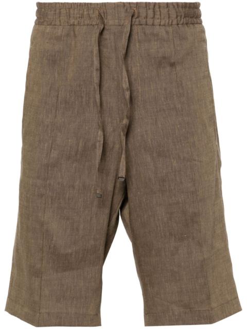 CORNELIANI slub-texture shorts