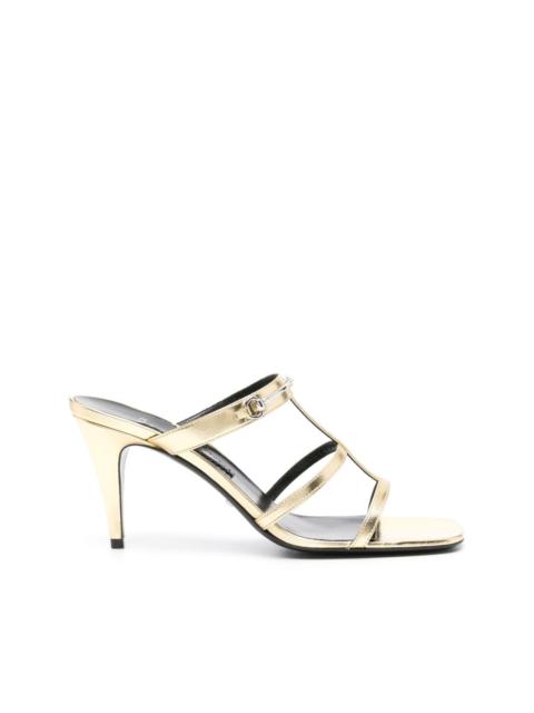 GUCCI 75mm horsebit-detail leather sandals