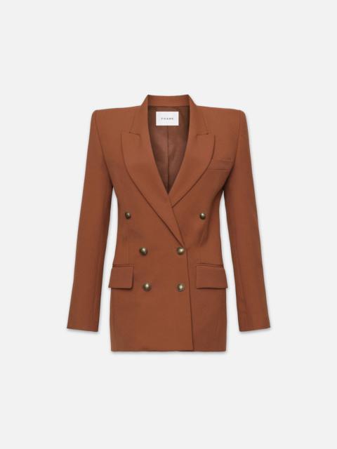 Double Breasted Slim Blazer in Tawny