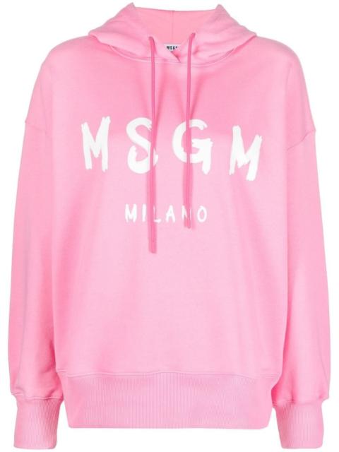 MSGM logo-print hoodie