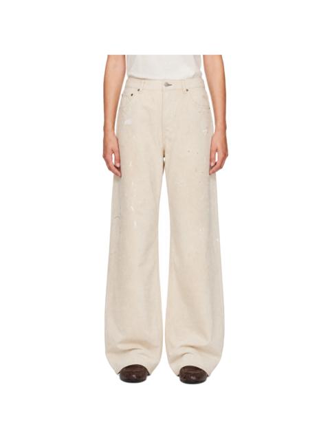 Acne Studios Off-White Regular Fit 2021F Jeans