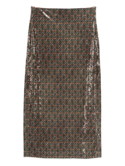 Pierre-Louis Mascia patterned skirt