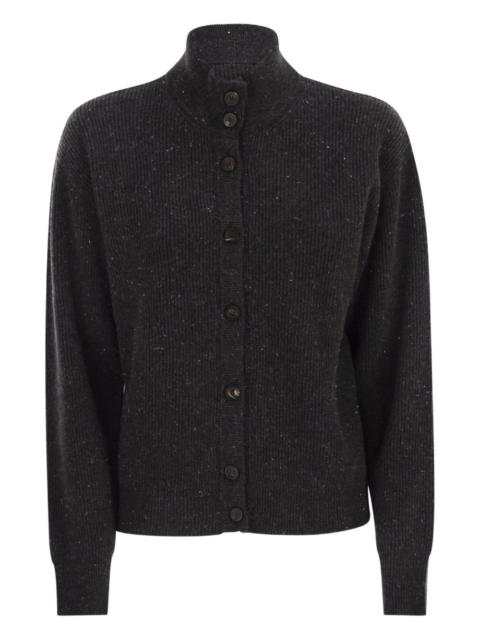 PESERICO button-fastening high-neck cardigan