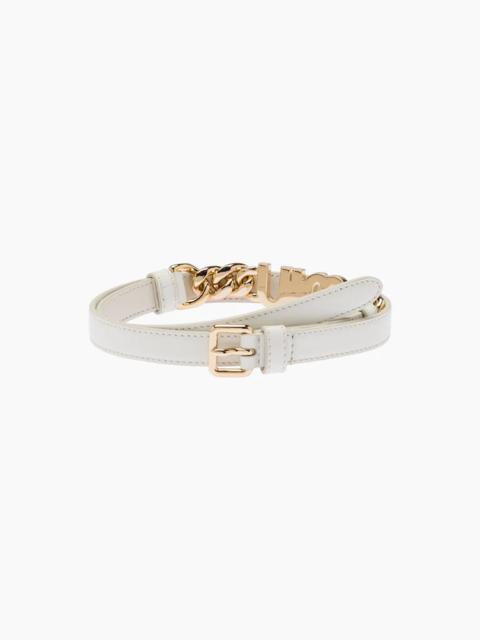 Miu Miu Brushed leather belt with logo