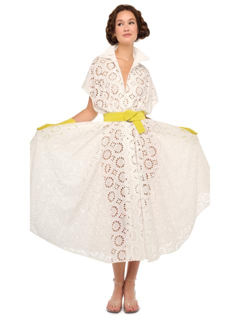 NORMA KAMALI OVERSIZED SLEEVELESS NK FLARED DRESS