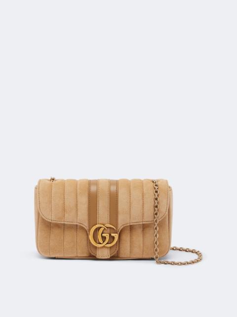 GUCCI GG Marmont Mini suede shoulder bag