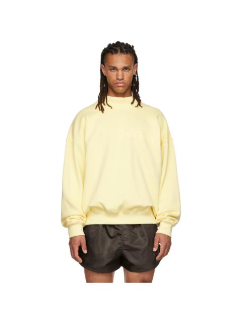 Yellow Mock Neck Sweatshirt