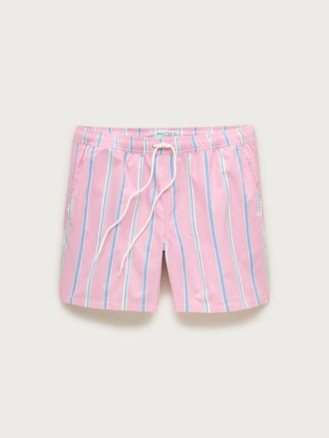 J.CREW 6" swim trunk in cotton-nylon blend oxford