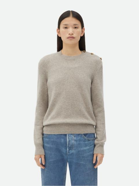 Cashmere Sweater With Knot Buttons