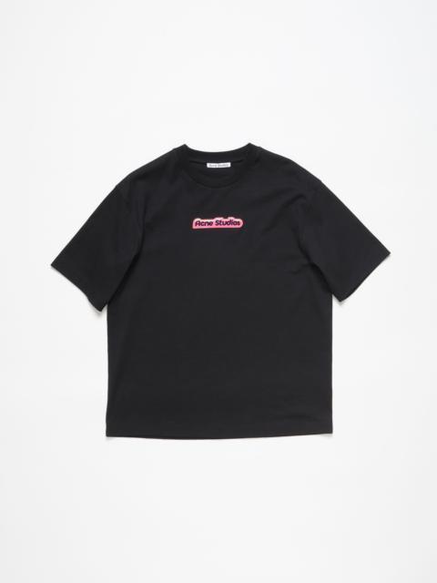 Acne Studios T-shirt patch logo - Black