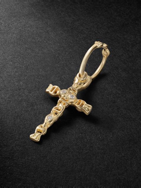 HOORSENBUHS® Sacred Cross 18-Karat Gold Diamond Pendant Gold
