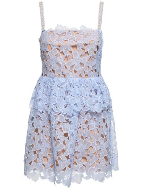 Organza lace mini dress