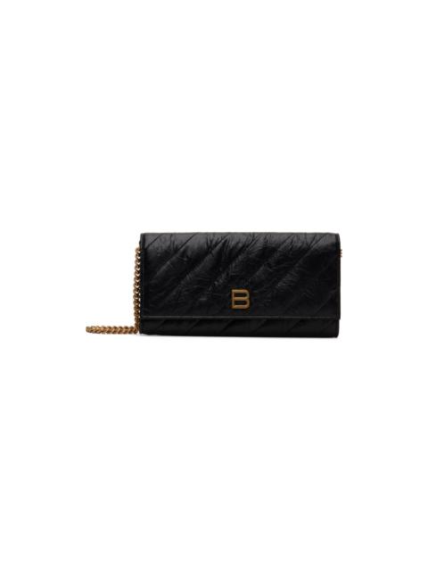Black Crush Wallet On Chain Quilted Bag