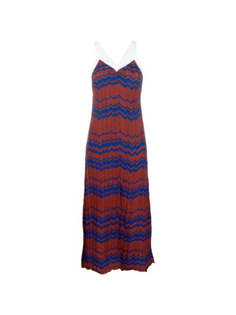 fully-pleated knitted dress
