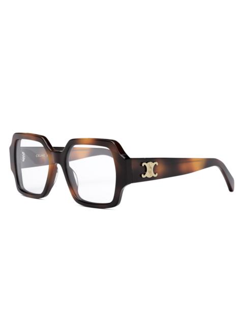 CELINE Women's Triomphe 52MM Square Optical Eyeglasses - Blonde Havana