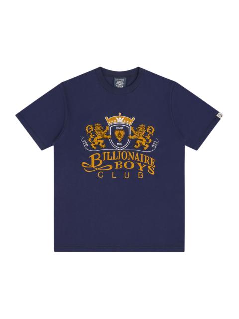 BILLIONAIRE BOYS CLUB EMBROIDERED CREST LOGO T-SHIRT