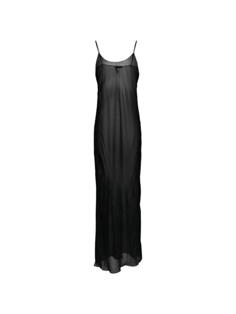 stretch-silk slip dress