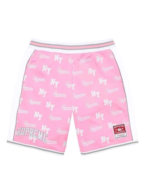 Supreme Supreme x Mitchell & Ness SS26 Monogram Basketball Short 'Pink' SUP-SS26-221-PNK