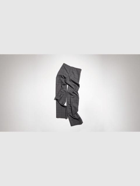 GUCCI Checked fine wool pants