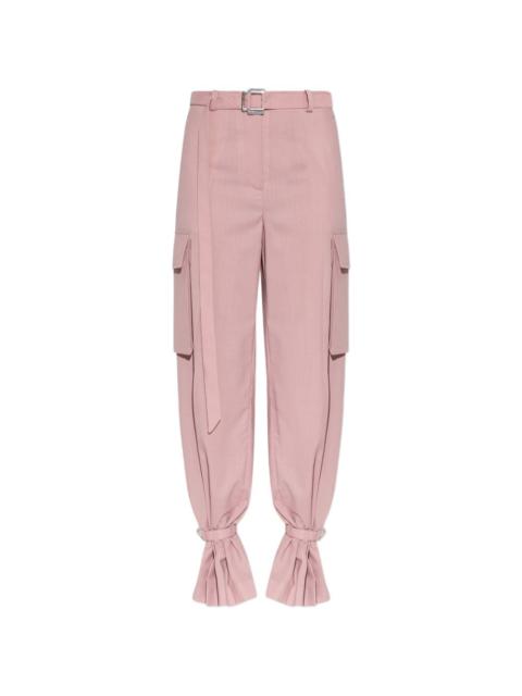 THE ATTICO ruffle cargo trousers