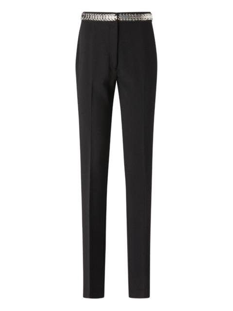 PINKO embellished-bet trousers
