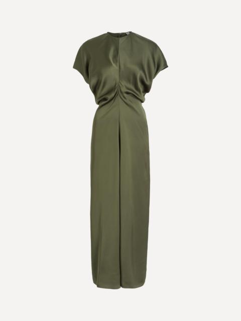 TOTEME Dark Green Slouch Waist Dress