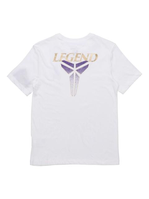 Nike Men's Nike Kobe Quick Dry Sports Short Sleeve White T-Shirt CV1043-100