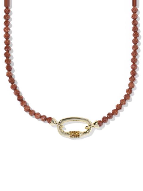 KENDRA SCOTT Emery Gold Beaded Strand Necklace